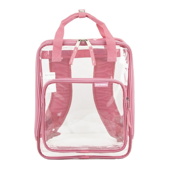 Eastsport Double Handle Clear Backpack, Pink Lemonade