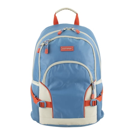 Eastsport Unisex 18.5" Dynamic Athleisure Backpack, Blue Shadow Ripstop