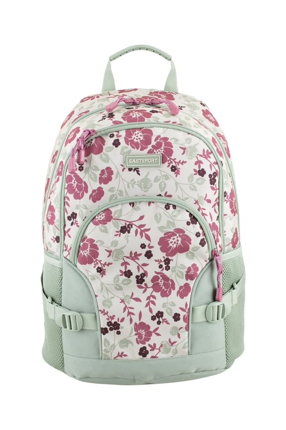 Unisex 18.5" Dynamic Athleisure Backpack, Cheerful Flowers