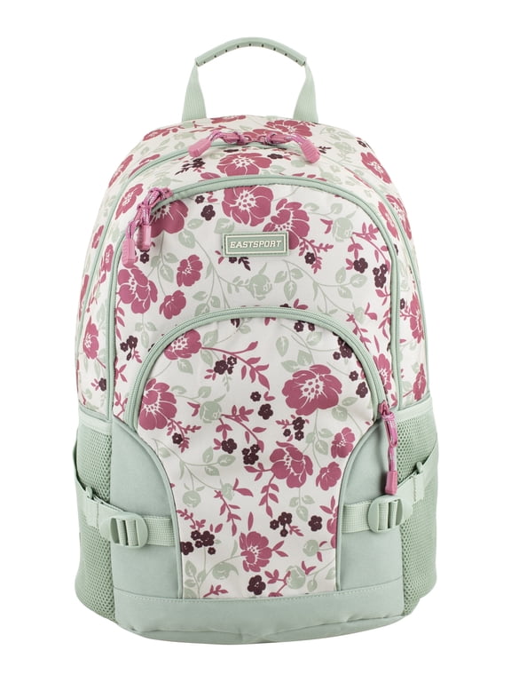 Unisex 18.5" Dynamic Athleisure Backpack, Cheerful Flowers