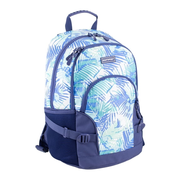 Eastsport Unisex 18.5" Dynamic Athleisure Backpack, Palm Leaves