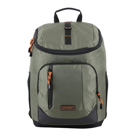Eastsport Unisex 17.5" Fortress Top Loader Backpack, Army Green