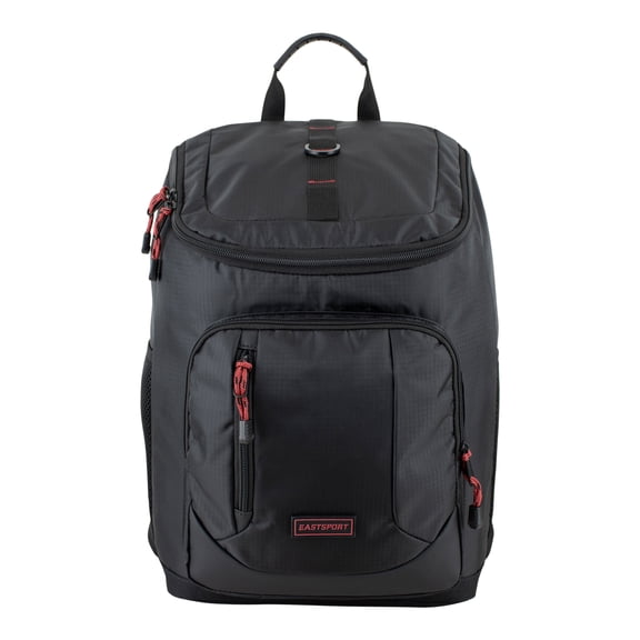 Eastsport Unisex 17.5" Fortress Top Loader Backpack, Black