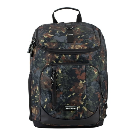 Eastsport Unisex 17.5" Fortress Top Loader Backpack, Camo Edge