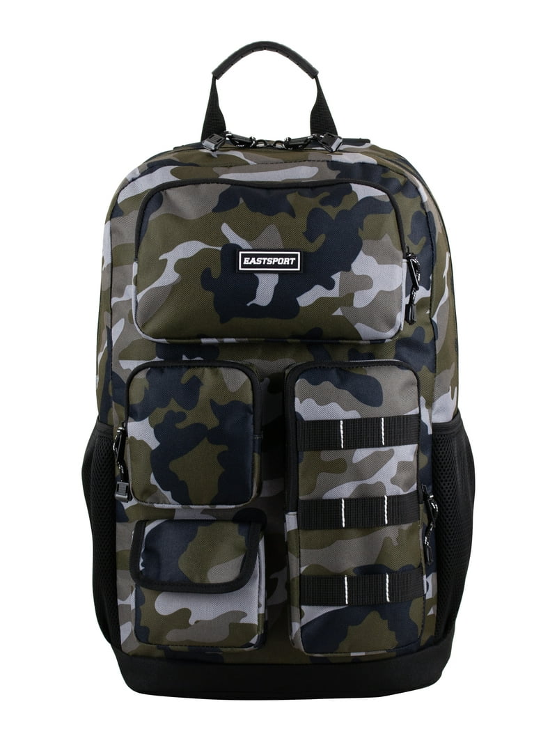 Eastsport Gramercy Backpack Army Camo, Large Compartments, Mesh