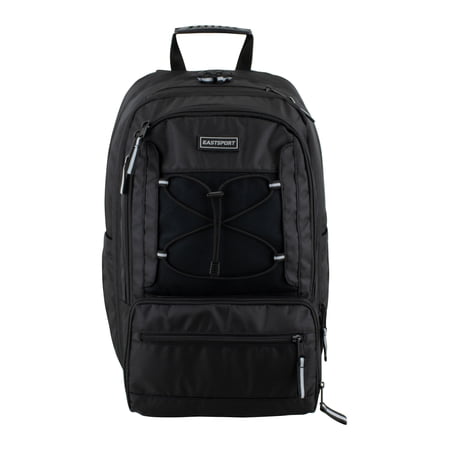 Eastsport Unisex 19" Impact Expandable Recycled Backpack, Black