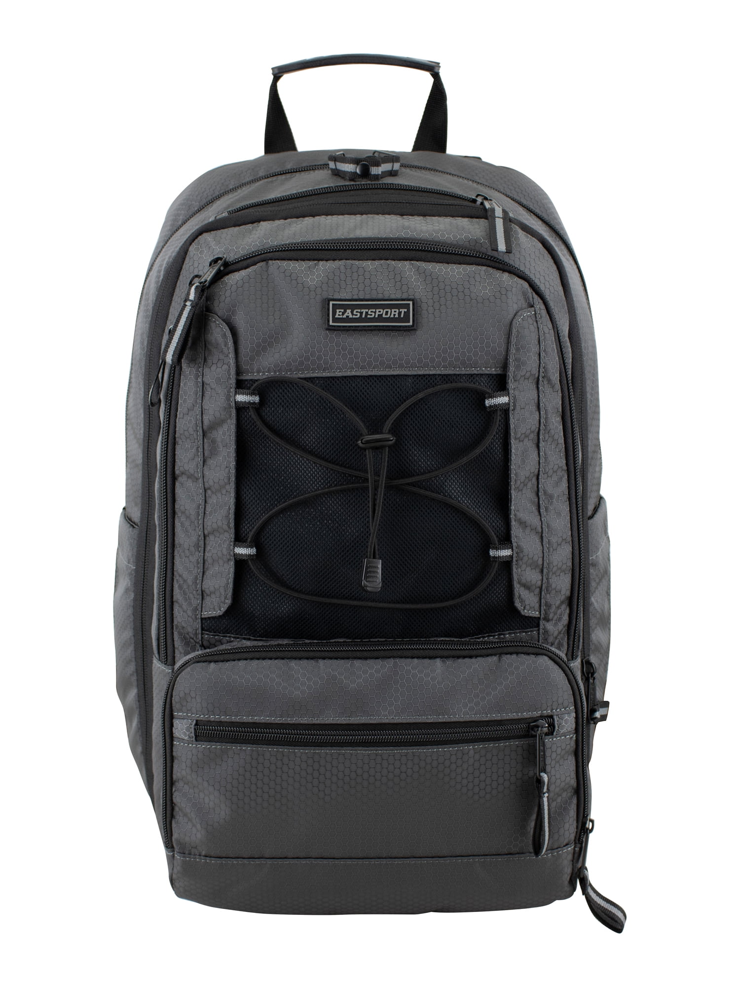 Eastsport Unisex 19" Impact Expandable Recycled Backpack, Charcoal