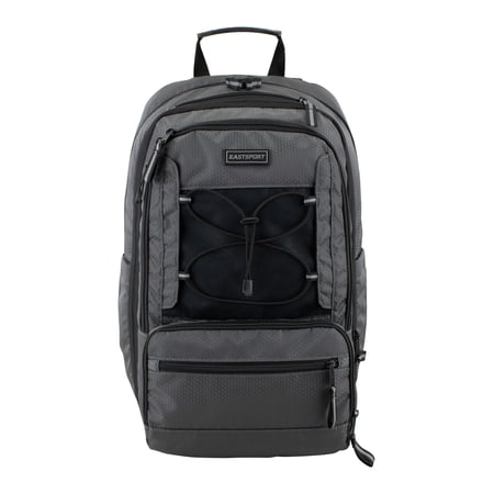 Eastsport Unisex 19" Impact Expandable Recycled Backpack, Charcoal