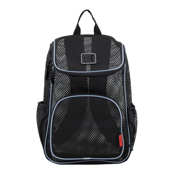 Eastsport Unisex 16" Isle Pro Mesh Top Loader Backpack, Black/Gray