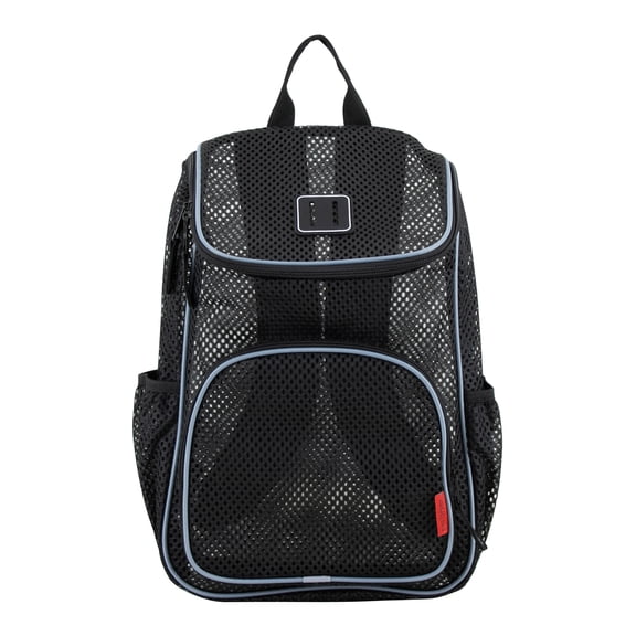 Eastsport Unisex 16" Isle Pro Mesh Top Loader Backpack, Black/Gray