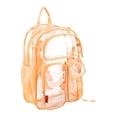 thumbnail image 1 of Eastsport Unisex 16" Junction Cargo Clear Backpack, Cantaloupe, 1 of 7