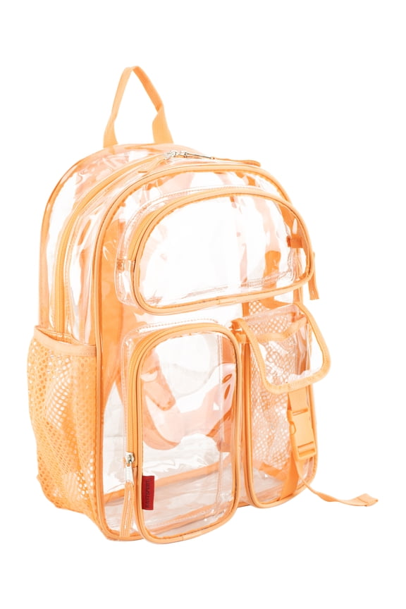 Unisex 16" Junction Cargo Clear Backpack, Cantaloupe