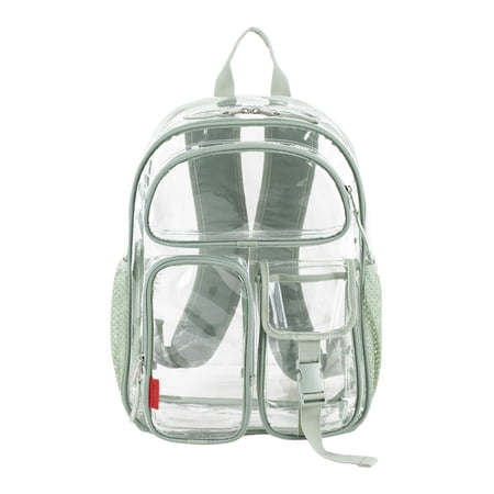 Eastsport Unisex 16" Junction Cargo Clear Backpack, Seagrass