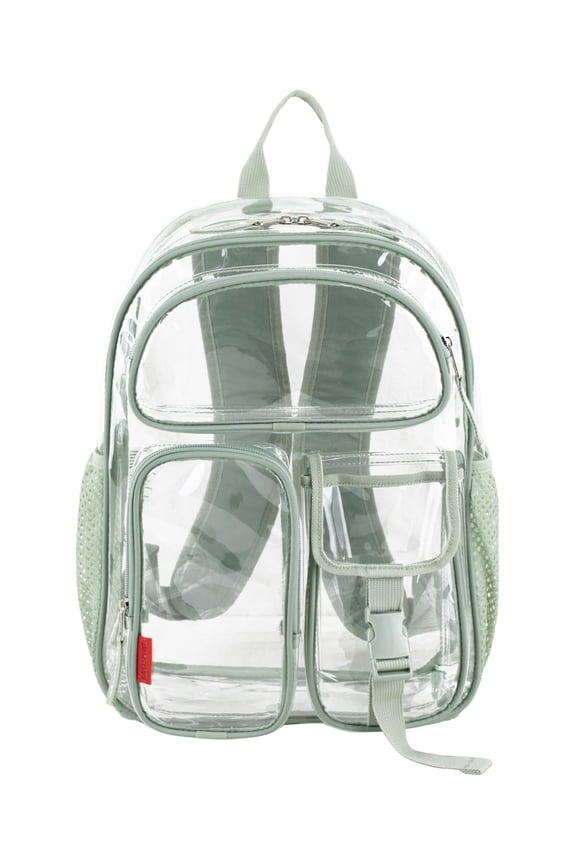 Unisex 16" Junction Cargo Clear Backpack, Seagrass