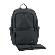 Eastsport Large Capacity Weekender Tech Backpack Diaper Bag with Changing Pad, Dark Grey
