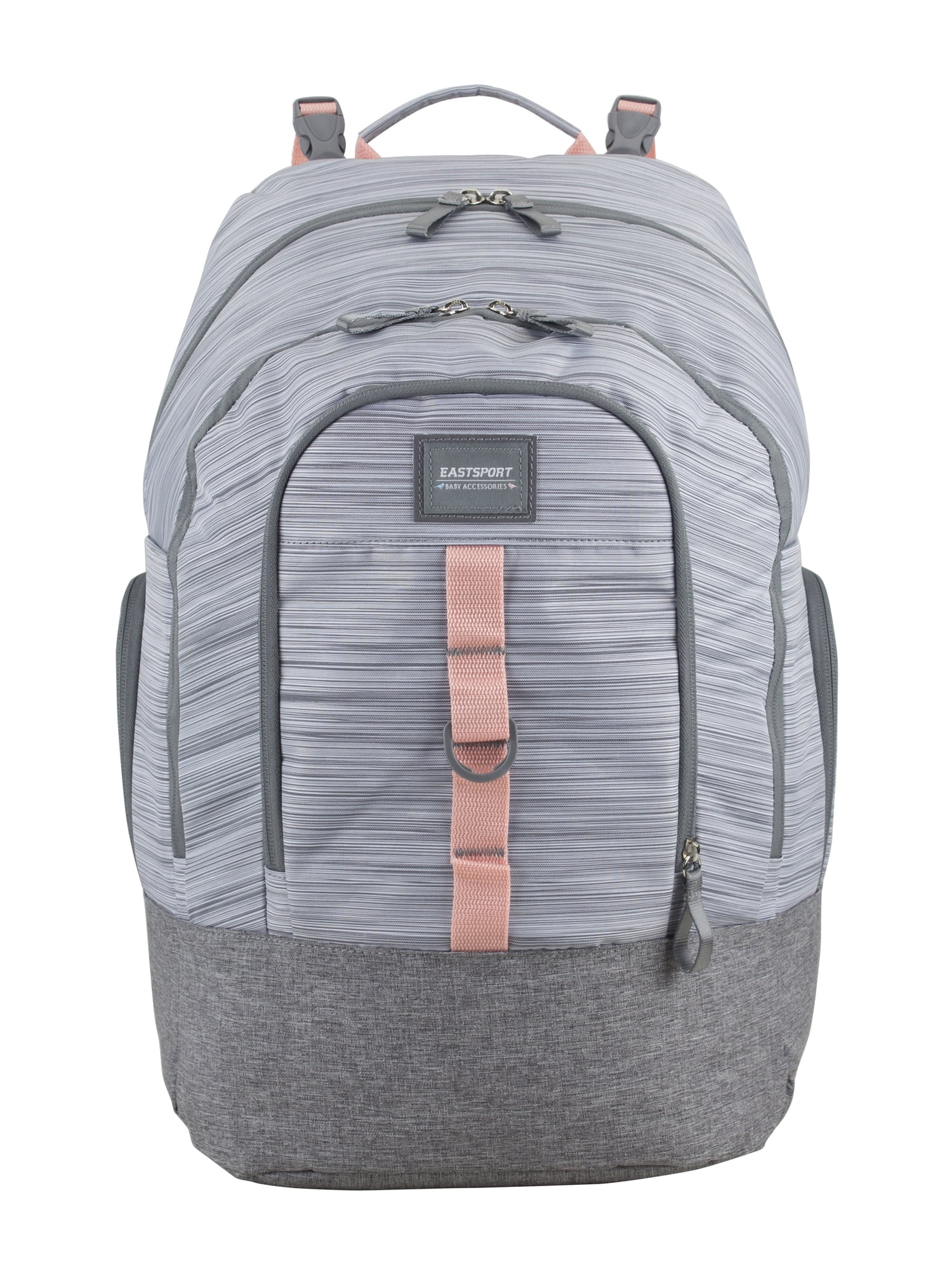 Eastsport Large Madison Diaper Backpack with Changing Pad, Grey