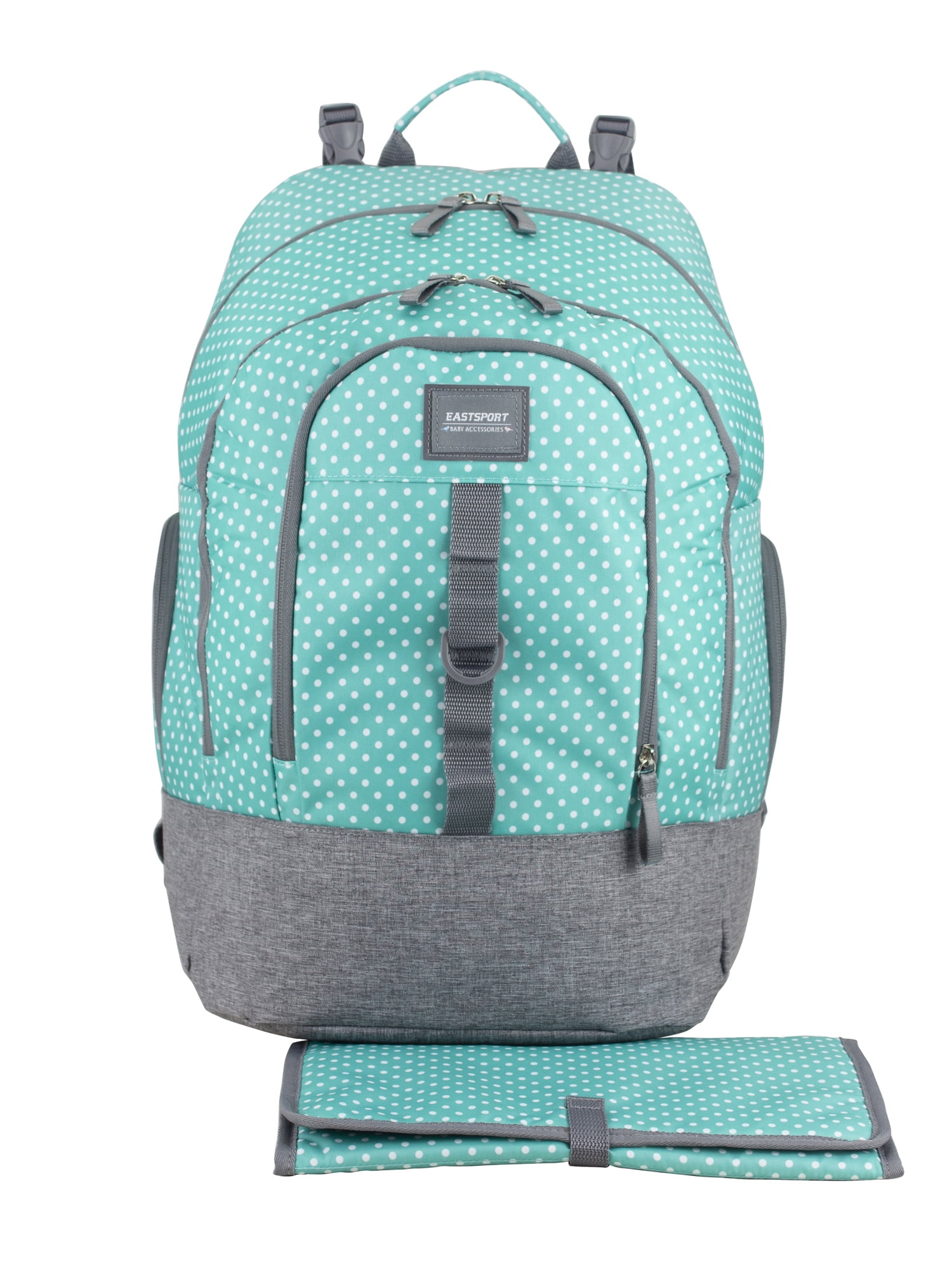 Eastsport Madison Turquoise Diaper Backpack with Changing Pad