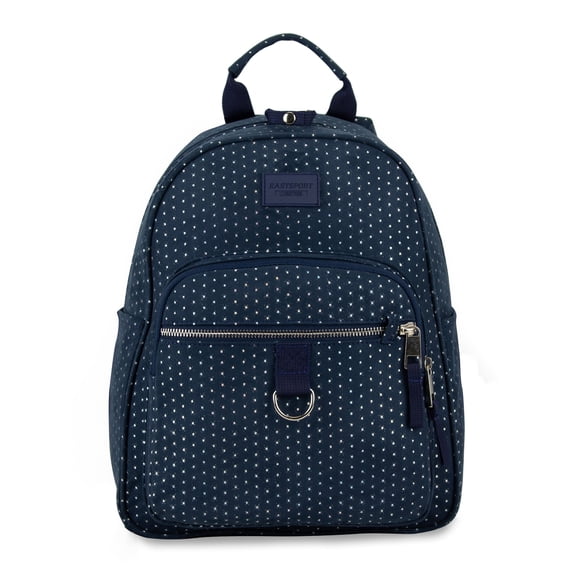 Eastsport Lauren Mini Backpack, Navy Glitter Dots
