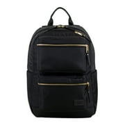 Eastsport Lauren Venture Backpack, Black with Gold
