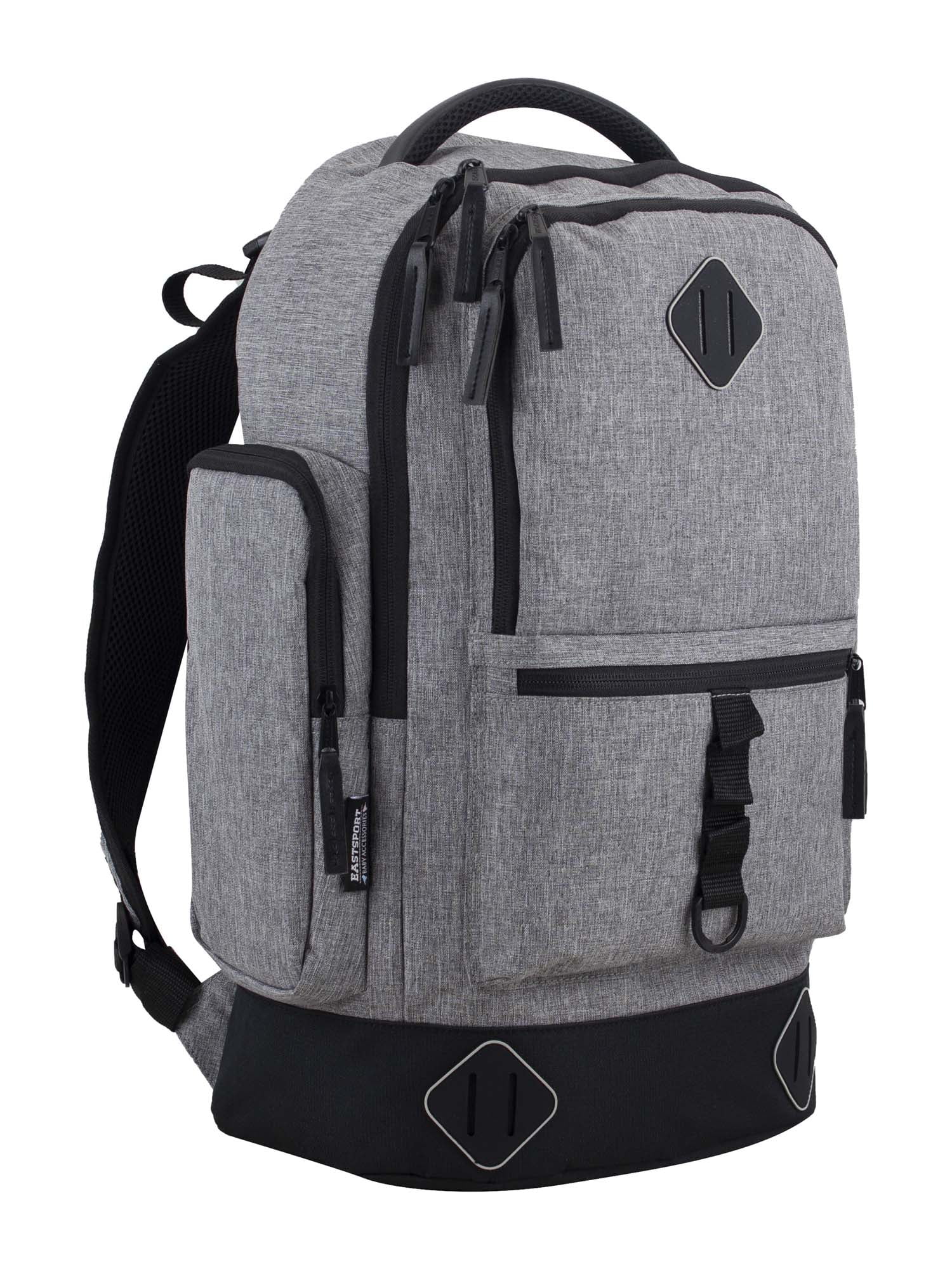 Eastsport Lenox Diaper Backpack Bag with Changing Pad, Grey