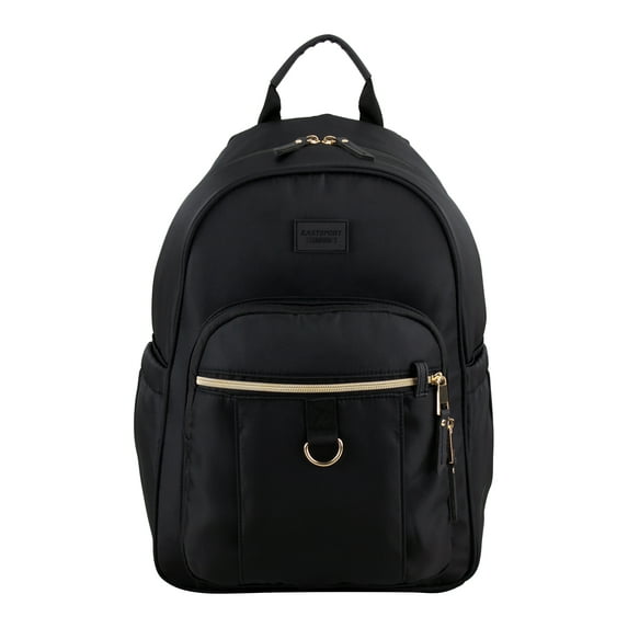 Eastsport Unisex Limited Jules Backpack, Black/Gold