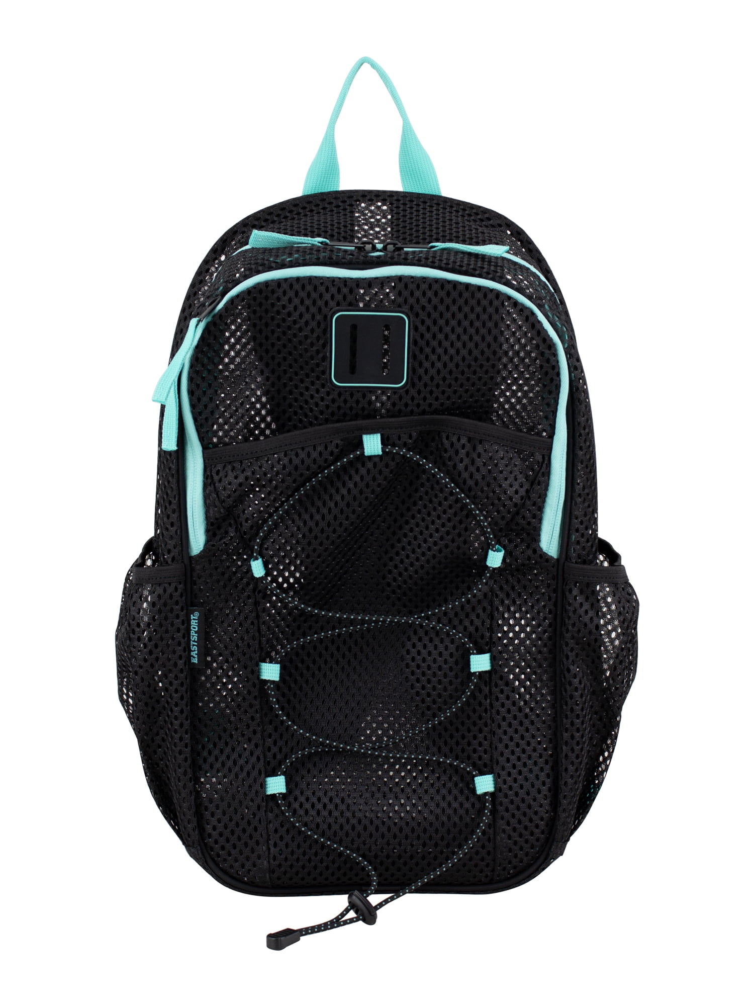 Eastsport Unisex Magna Pro Mesh 17" Backpack, Black/Pool Blue
