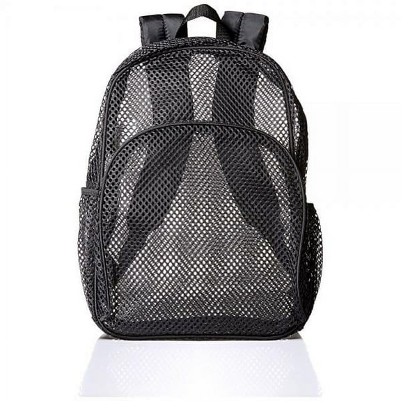 Eastsport Mesh Backpack With Adjustable Padded Shoulder Straps, Black