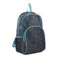 thumbnail image 1 of Eastsport Mesh Backpack With Adjustable Padded Shoulder Straps, Graphite/Mint Blue, 1 of 6