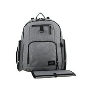 Eastsport Bond St. Large Multi-Function Backpack Diaper Bag with Changing Pad, Grey