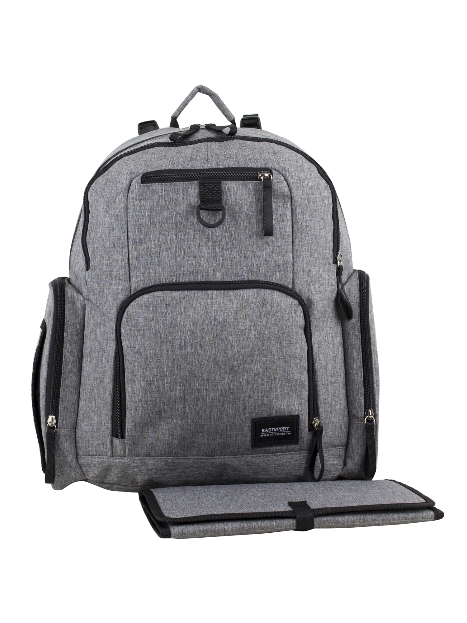 Eastsport Bond St. Large Backpack Diaper Bag, Gray photo 1