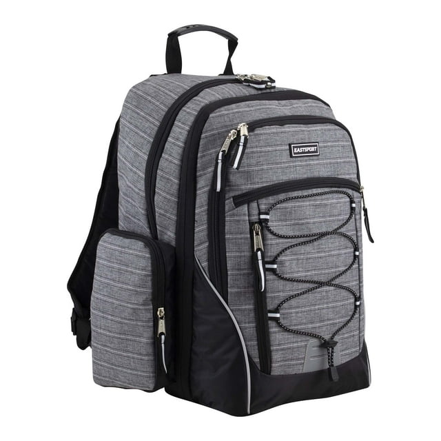 Eastsport Optimus Backpack, Grey Stripe