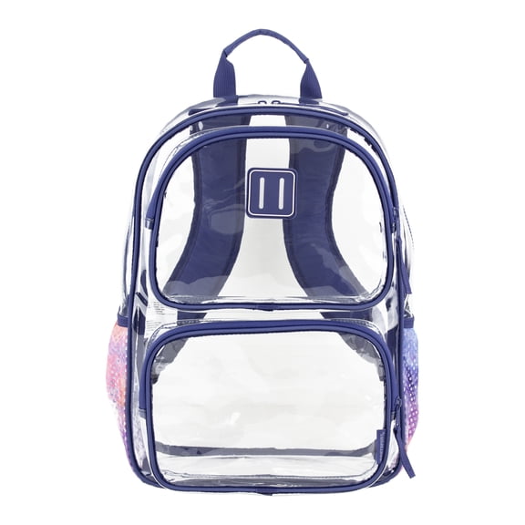 Eastsport Unisex Primo Clear 16" Backpack, Skipper Blue