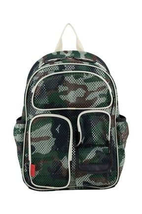 Unisex 16" Pro Cargo Mesh Backpack, Army Camo