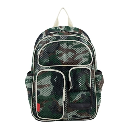 Eastsport Unisex 16" Pro Cargo Mesh Backpack, Army Camo