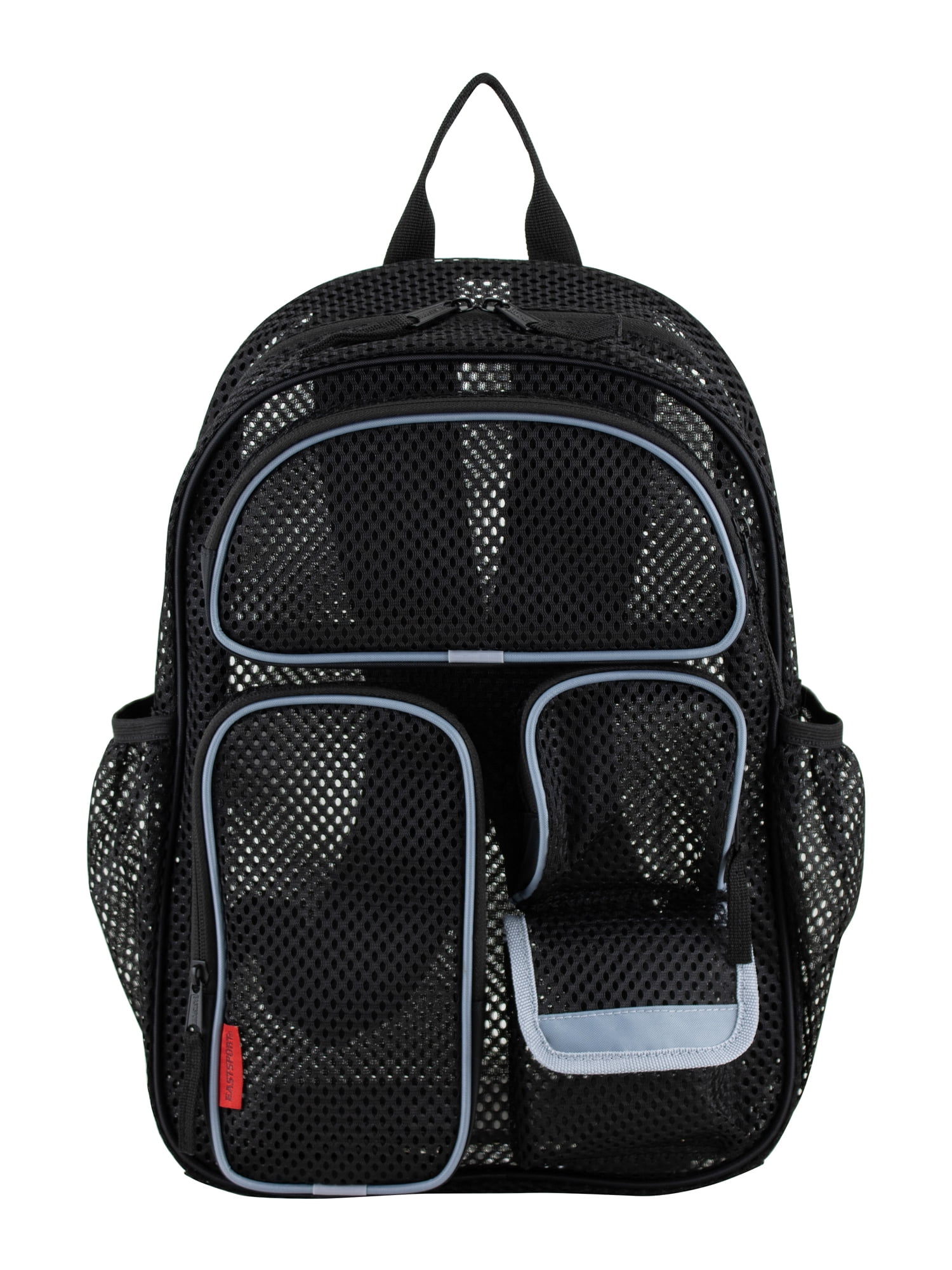 Eastsport Unisex 16" Pro Cargo Mesh Backpack, Black/Gray