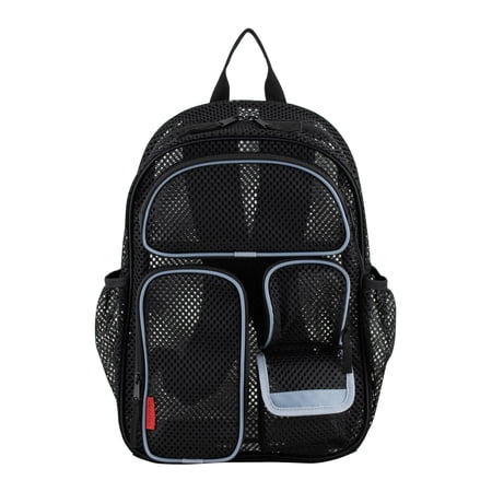 Eastsport Unisex 16" Pro Cargo Mesh Backpack, Black/Gray