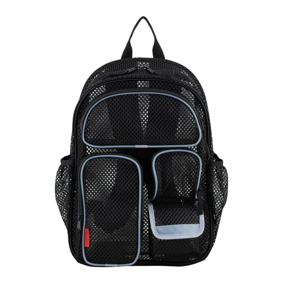 Eastsport Unisex 16" Pro Cargo Mesh Backpack, Black/Gray