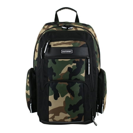 Eastsport Recycled Expandable Raptor Backpack, Army Camo