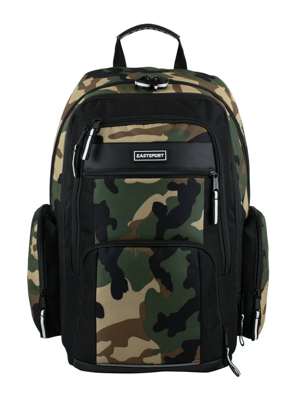 Eastsport Recycled Expandable Raptor Backpack, Army Camo