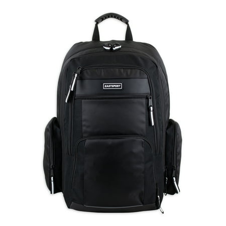 Eastsport Recycled Expandable Raptor Backpack, Black