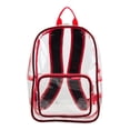 thumbnail image 1 of Eastsport Spark Clear Backpack, Red/Black, 1 of 7