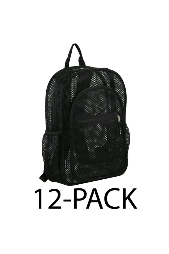 Spark Mesh Backpack, Black (12-Pack)