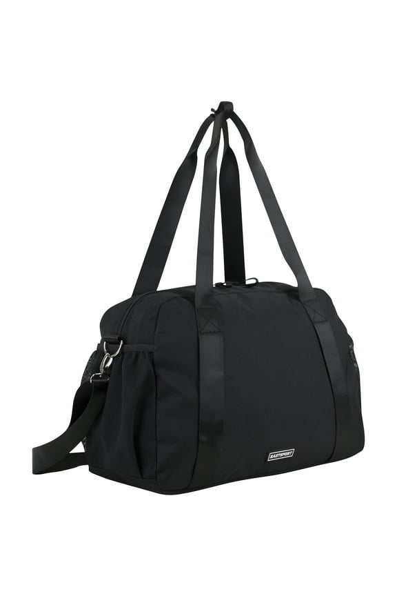 16.5" Detachable Strap Travel Duffel Bag, Black