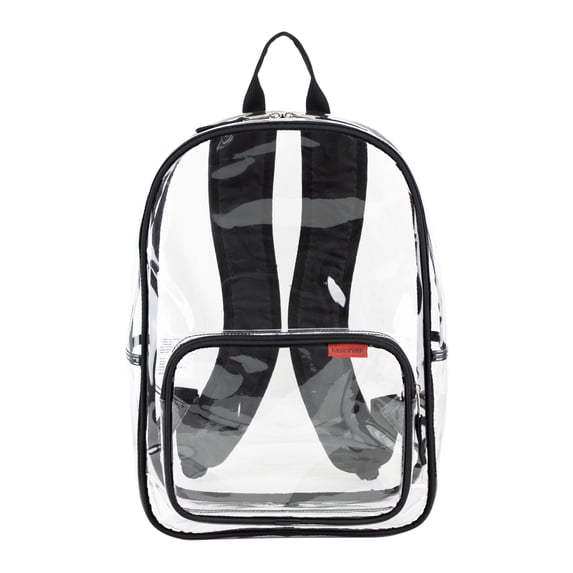 Eastsport Unisex 16" Success Clear Backpack, Black
