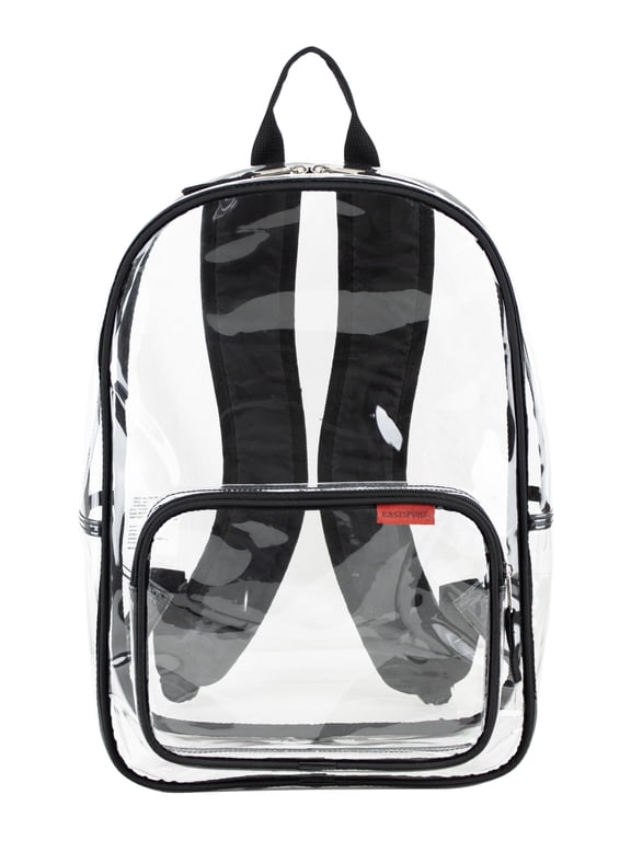 Unisex 16" Success Clear Backpack, Black