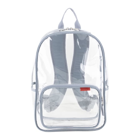Eastsport Unisex 16" Success Clear Backpack, Cool Gray
