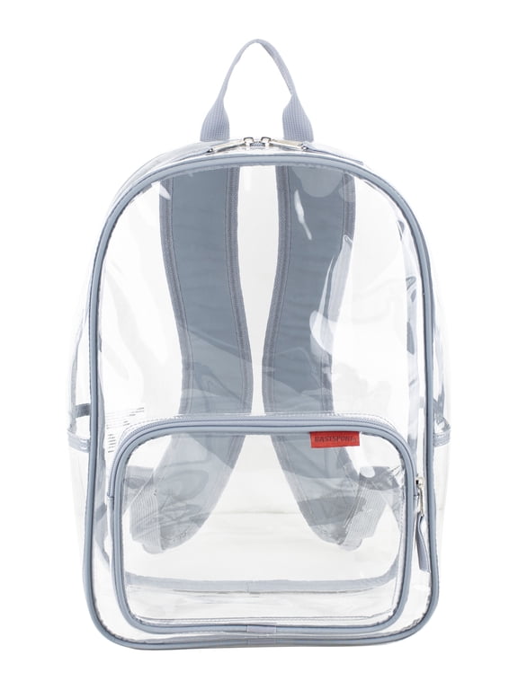 Unisex 16" Success Clear Backpack, Cool Gray