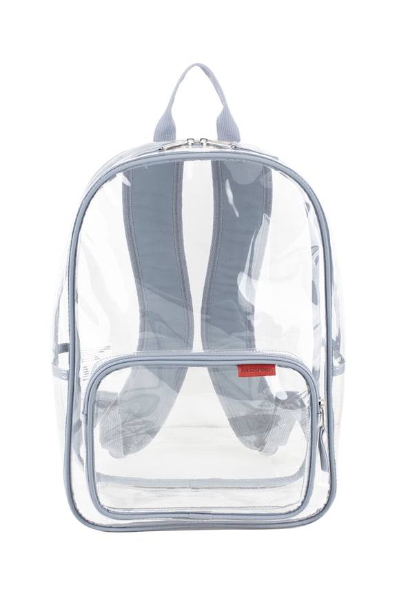 Unisex 16" Success Clear Backpack, Cool Gray
