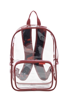 Unisex 16" Success Clear Backpack, Red Camo