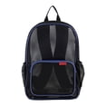 thumbnail image 1 of Eastsport Unisex 16" Success Mesh Backpack, Black/Blue, 1 of 7